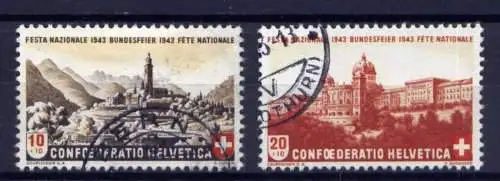 (1955) Schweiz Nr.420/1         O  gestempelt