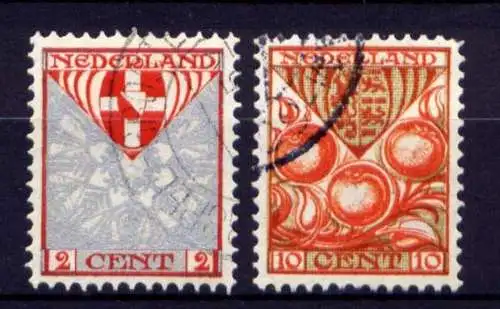 Niederlande Nr.192 + 194        O  used       (1123)