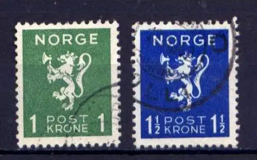 Norwegen Nr.207 + 208        O  used            (1346)