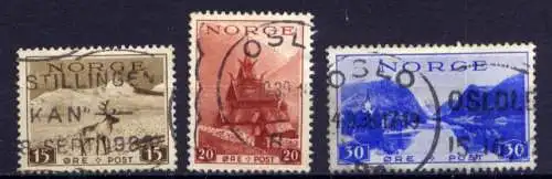 (1344) Norwegen Nr.200/202        O  gestempelt