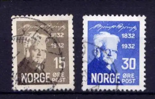 (1336) Norwegen Nr.164 + 166        O  gestempelt