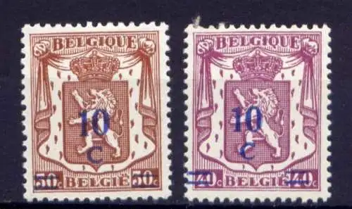 Belgien Nr.596/7         *  unused           (1779)