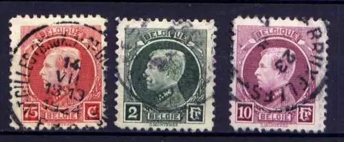 Belgien Nr.181, 182 + 184          O  used           (1742)
