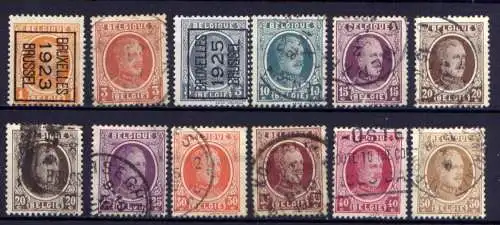 (1741) Belgien Nr.170/80          O  gestempelt