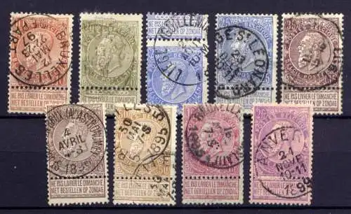 (1718) Belgien Nr.53/9          O  gestempelt