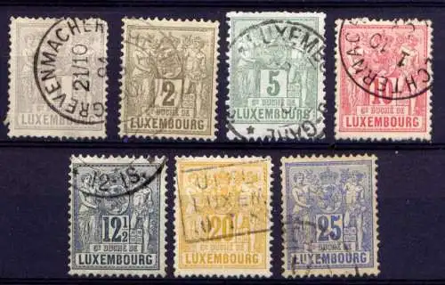 (528) Luxemburg ex.Nr.45/52      O  gestempelt