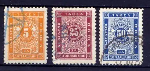 Bulgarien Porto Nr.7/9      O  used               (523)