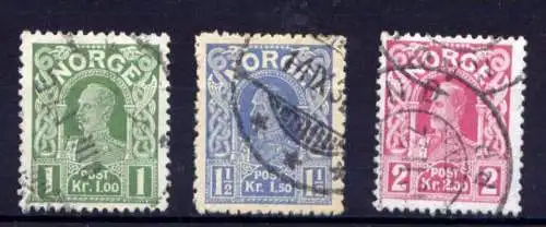 (1243) Norwegen Nr.89/91      O  gestempelt