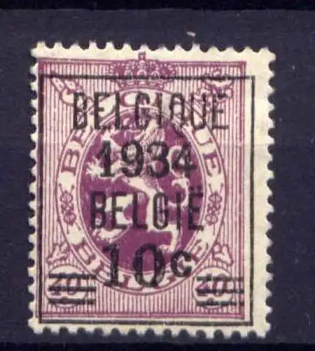 (1578) Belgien Nr.375           (*)  ohne Gummierung