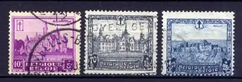 Belgien Nr.291, 294 + 296           O  used            (1572)