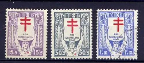 (1560) Belgien Nr.204/6           * + O  ungebraucht + gestempelt