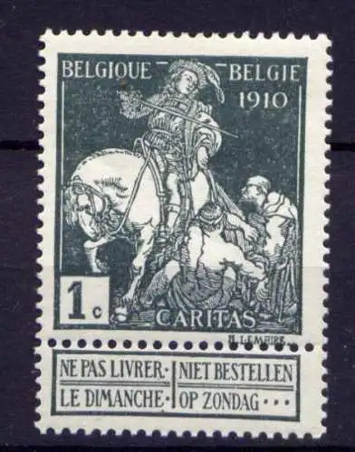 Belgien Nr.85 I   *  unused         (1542)