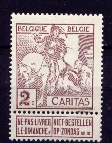 (1540) Belgien Nr.82 I   *  ungebraucht
