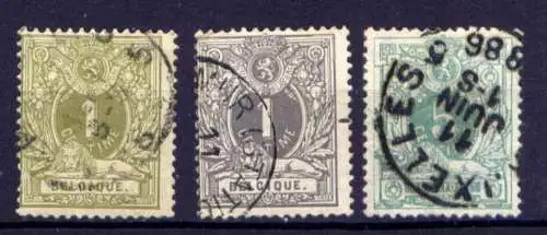 (1534) Belgien Nr.39/41   O  gestempelt