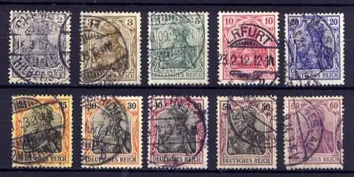 Deutsches Reich Nr.83/92                    O  used        (3870)