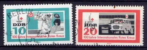 DDR Nr.956/7                       O  used       (25792) ( Jahr 1963 )