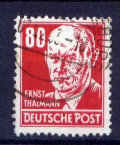 DDR Nr.340                      O  used       (25763) ( Jahr 1952 )