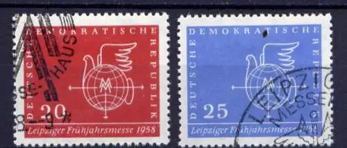 DDR Nr.618/9                      O  used       (25631) ( Jahr 1958 )