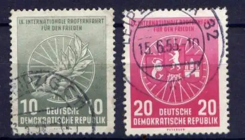 DDR Nr.521/2                      O  used       (25602) ( Jahr 1956 )