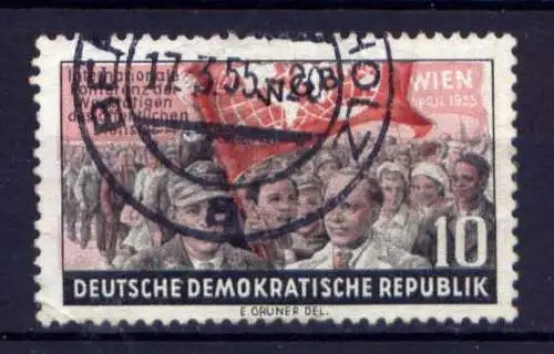 DDR Nr.452                      O  used       (25592) ( Jahr 1955 )