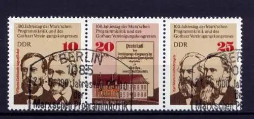 DDR Nr.2050/2 Streifen                        O  used       (25672) ( Jahr 1975 )