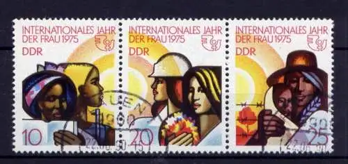 DDR Nr.2019/21 Streifen                        O  used       (25671) ( Jahr 1975 )