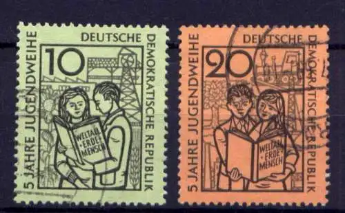 DDR Nr.680/1                      O  used       (25644) ( Jahr 1959 )