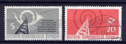 DDR Nr.620/1                      O  used       (25640) ( Jahr 1958 )
