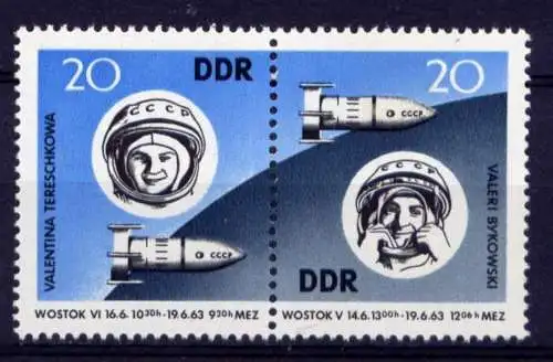 DDR Nr.970/1 Paar              **  MNH       (25298)   ( Jahr: 1963 )