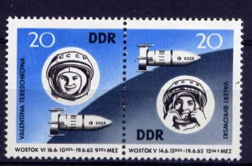 DDR Nr.970/1 Paar              **  MNH       (25297)   ( Jahr: 1963 )