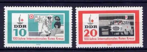 (25287) DDR Nr.956/7             **  postfrisch