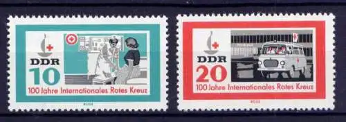 (25286) DDR Nr.956/7             **  postfrisch