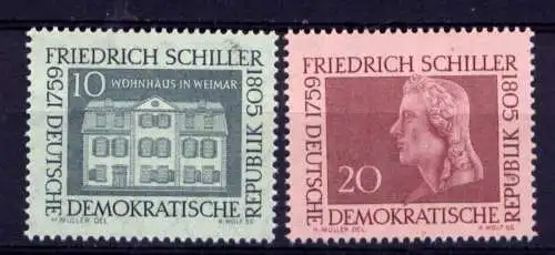 DDR Nr.733/4           **  MNH       (25089)   ( Jahr: 1959 )