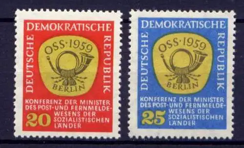 DDR Nr.686/7           **  MNH       (25062)   ( Jahr: 1959 )