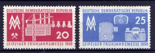 DDR Nr.678/9           **  MNH       (25053)   ( Jahr: 1959 )