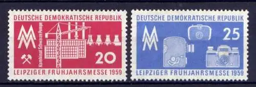 DDR Nr.678/9           **  MNH       (25052)   ( Jahr: 1959 )