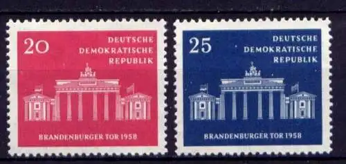 DDR Nr.665/6           **  MNH       (25032)   ( Jahr: 1958 )