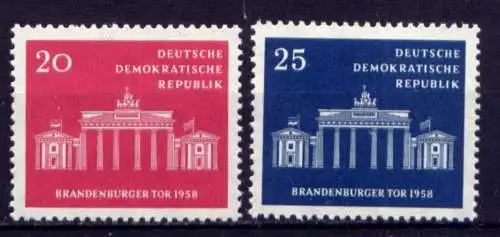 DDR Nr.665/6           **  MNH       (25031)   ( Jahr: 1958 )