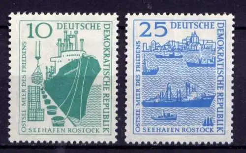 DDR Nr.663/4           **  MNH       (25029)   ( Jahr: 1958 )