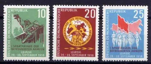 DDR Nr.657/9           **  MNH       (25023)   ( Jahr: 1958 )