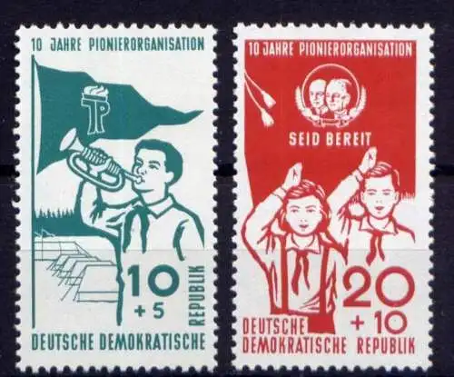 (25008) DDR Nr.645/6           **  postfrisch