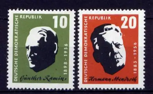 DDR Nr.604/5           **  MNH       (24973)   ( Jahr: 1957 )