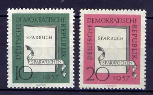 DDR Nr.598/9             **  MNH       (24964)   ( Jahr: 1957 )