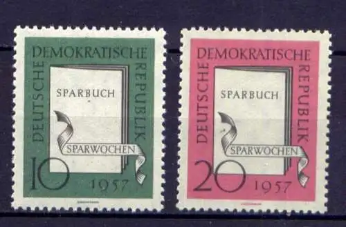 DDR Nr.598/9             **  MNH       (24961)   ( Jahr: 1957 )