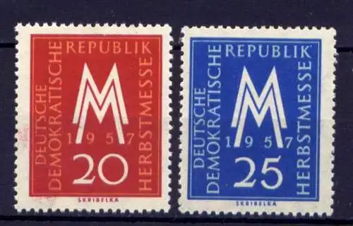 DDR Nr.596/7             **  MNH       (24960)   ( Jahr: 1957 )
