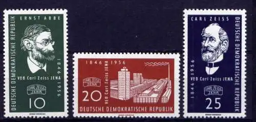 DDR Nr.545/7                  **  MNH       (24931)   ( Jahr: 1956 )