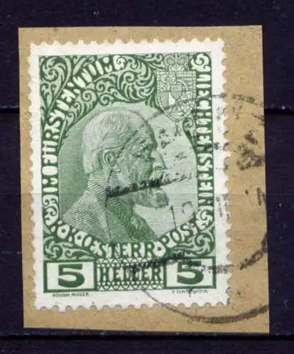 Liechtenstein Nr.1 Briefstück         O  used       (123)