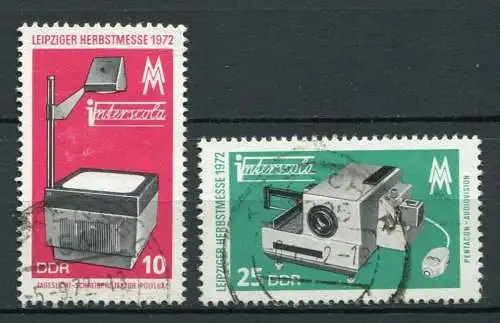 DDR Nr.1782/3                      O  used       (24840) ( Jahr 1972 )