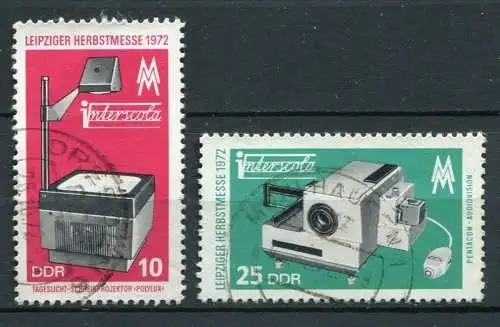 DDR Nr.1782/3                      O  used       (24839) ( Jahr 1972 )