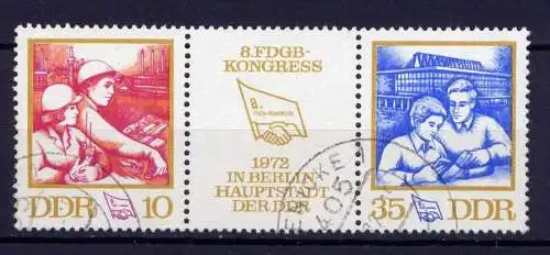 (24450) DDR Nr.1761/2 Streifen                    O  gestempelt